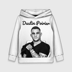 Толстовка-худи детская Dustin Poirier, цвет: 3D-белый