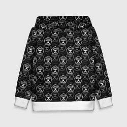 Толстовка-худи детская СССР ПАТТЕРН, цвет: 3D-белый