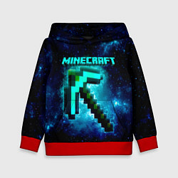 Толстовка-худи детская Minecraft, цвет: 3D-красный