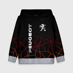 Толстовка-худи детская PEUGEOT, цвет: 3D-меланж