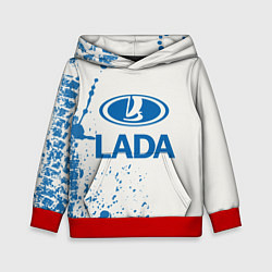 Толстовка-худи детская LADA, цвет: 3D-красный