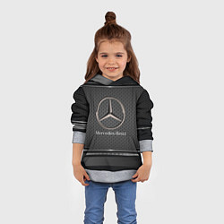 Толстовка-худи детская MERCEDES BENZ МЕРСЕДЕС БЕНЗ, цвет: 3D-меланж — фото 2