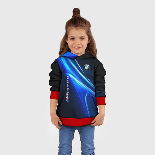 Детская толстовка BMW / 3D-Красный – фото 4