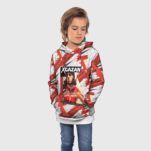 Детская толстовка Клип Gazan - АБУ БАНДИТ / 3D-Белый – фото 3