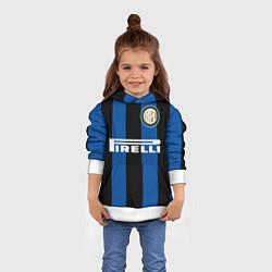 Толстовка-худи детская Икарди FC Inter, цвет: 3D-белый — фото 2
