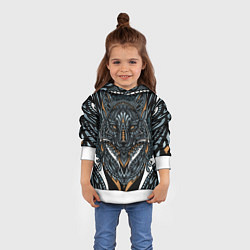 Толстовка-худи детская Рисунок лиса, цвет: 3D-белый — фото 2