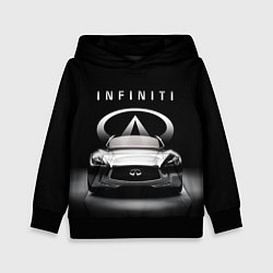 Толстовка-худи детская INFINITI, цвет: 3D-черный