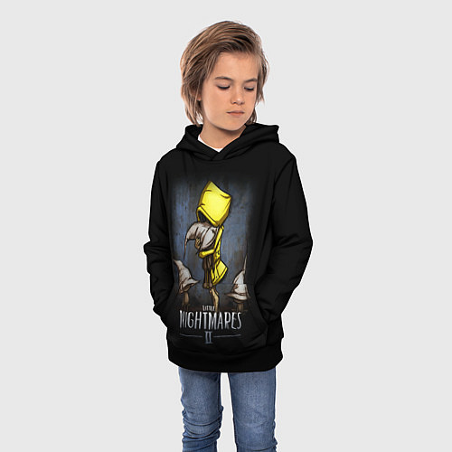 Детская толстовка LITTLE NIGHTMARES 2 / 3D-Черный – фото 3