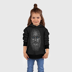 Толстовка-худи детская Ragnar Lodbrok, цвет: 3D-черный — фото 2