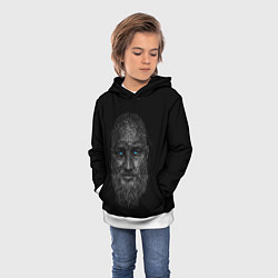 Толстовка-худи детская Ragnar Lodbrok, цвет: 3D-белый — фото 2
