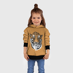 Толстовка-худи детская Тигр, цвет: 3D-черный — фото 2