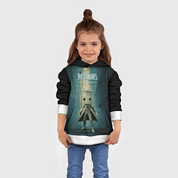 Толстовка-худи детская Little Nightmares, цвет: 3D-белый — фото 2