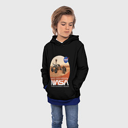 Толстовка-худи детская NASA - Perseverance, цвет: 3D-синий — фото 2