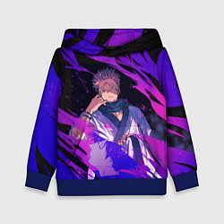 Толстовка-худи детская Магическая битва, цвет: 3D-синий