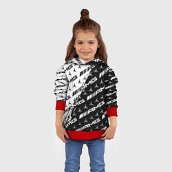 Толстовка-худи детская MERCEDES BENZ AMG, цвет: 3D-красный — фото 2