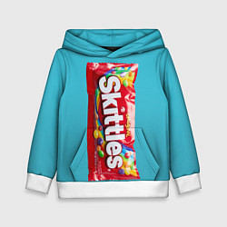 Толстовка-худи детская Skittles original, цвет: 3D-белый
