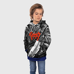 Толстовка-худи детская BERSERK БЕРСЕРК, цвет: 3D-синий — фото 2