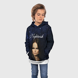 Толстовка-худи детская Nightwish Tarja Turunen Z, цвет: 3D-белый — фото 2