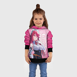 Толстовка-худи детская GENSHIN IMPACT, РОЗАРИЯ, цвет: 3D-черный — фото 2