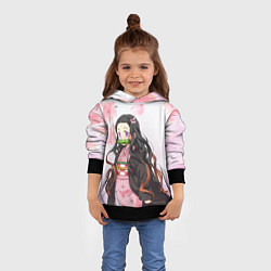 Толстовка-худи детская НЕЗУКА NEZUKO, цвет: 3D-черный — фото 2