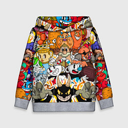 Толстовка-худи детская CUPHEAD, цвет: 3D-меланж