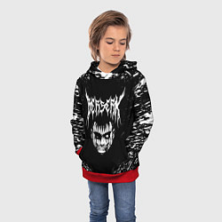 Толстовка-худи детская BERSERK БЕРСЕРК, цвет: 3D-красный — фото 2