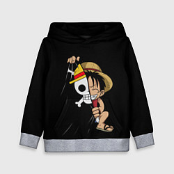 Детская толстовка ONE PIECE ЛУФФИ ЧЕРЕП СИМВОЛ