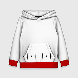 Толстовка-худи детская ФОРМА КАПИТАНА ГОТЕЙ 13 СПИНА, цвет: 3D-красный