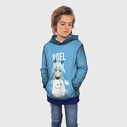 Толстовка-худи детская Ноэль Noel Небесный метод, цвет: 3D-синий — фото 2