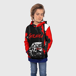 Толстовка-худи детская NISSAN GT-R GODZILLA, цвет: 3D-синий — фото 2