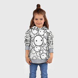 Толстовка-худи детская SMILE, цвет: 3D-меланж — фото 2