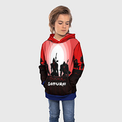 Толстовка-худи детская CYBERPUNK SAMURAI 2077, цвет: 3D-синий — фото 2