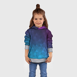 Толстовка-худи детская BASTERIA, цвет: 3D-меланж — фото 2