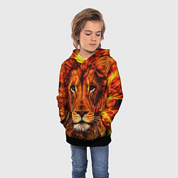 Толстовка-худи детская LION, цвет: 3D-черный — фото 2