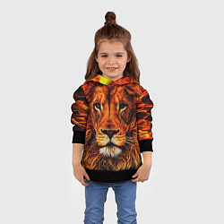 Толстовка-худи детская LION, цвет: 3D-черный — фото 2