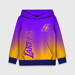 Толстовка-худи детская LOS ANGELES LAKERS ЛЕЙКЕРС, цвет: 3D-синий