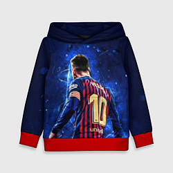 Толстовка-худи детская Leo Messi Лео Месси 10, цвет: 3D-красный