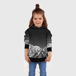 Толстовка-худи детская ГОРЫ В МОЕМ СЕРДЦЕ КАМУФЛЯЖ, цвет: 3D-черный — фото 2