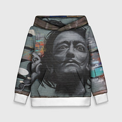 Толстовка-худи детская Сальвадор Дали, цвет: 3D-белый