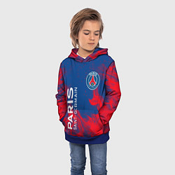Толстовка-худи детская ФК ПСЖ PARIS SAINT GERMAIN, цвет: 3D-синий — фото 2