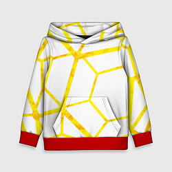 Толстовка-худи детская Hexagon, цвет: 3D-красный