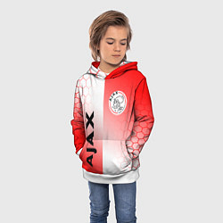Толстовка-худи детская FC AJAX AMSTERDAM ФК АЯКС, цвет: 3D-белый — фото 2