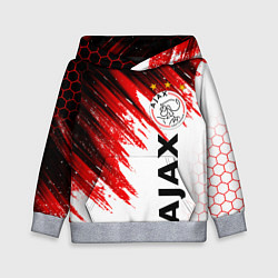 Толстовка-худи детская FC AJAX AMSTERDAM ФК АЯКС, цвет: 3D-меланж