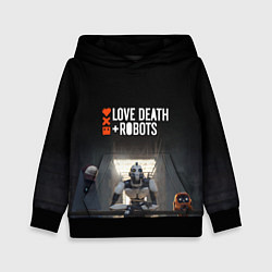 Толстовка-худи детская Love, Death and Robots, цвет: 3D-черный