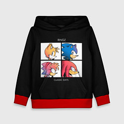 Толстовка-худи детская Ringz band, цвет: 3D-красный