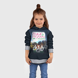 Толстовка-худи детская Девушки и танки Girls und Panzer Z, цвет: 3D-меланж — фото 2