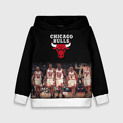 Толстовка-худи детская CHICAGO BULLS 3, цвет: 3D-белый