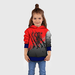 Толстовка-худи детская Славянские символы, цвет: 3D-синий — фото 2