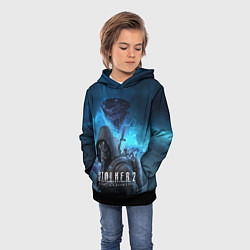 Толстовка-худи детская Сталкер 2 Сердце Чернобыля DE, цвет: 3D-черный — фото 2