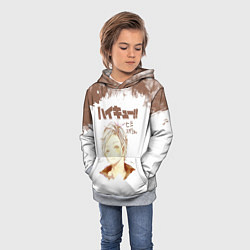 Толстовка-худи детская Коши Сугавара Haikyuu!!, цвет: 3D-меланж — фото 2